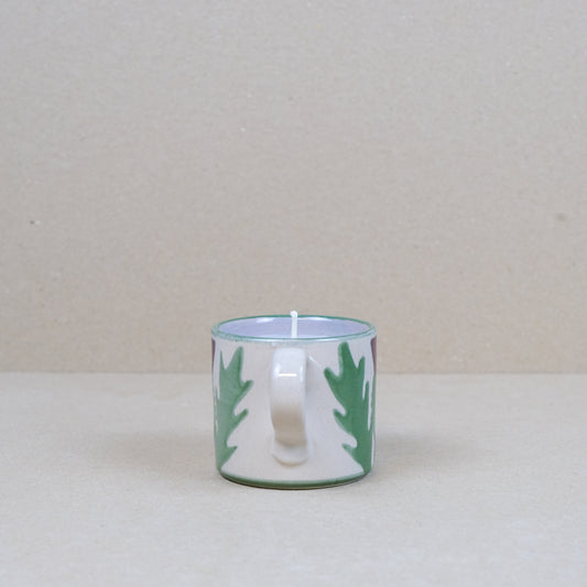Cream Thistle Candle Mug