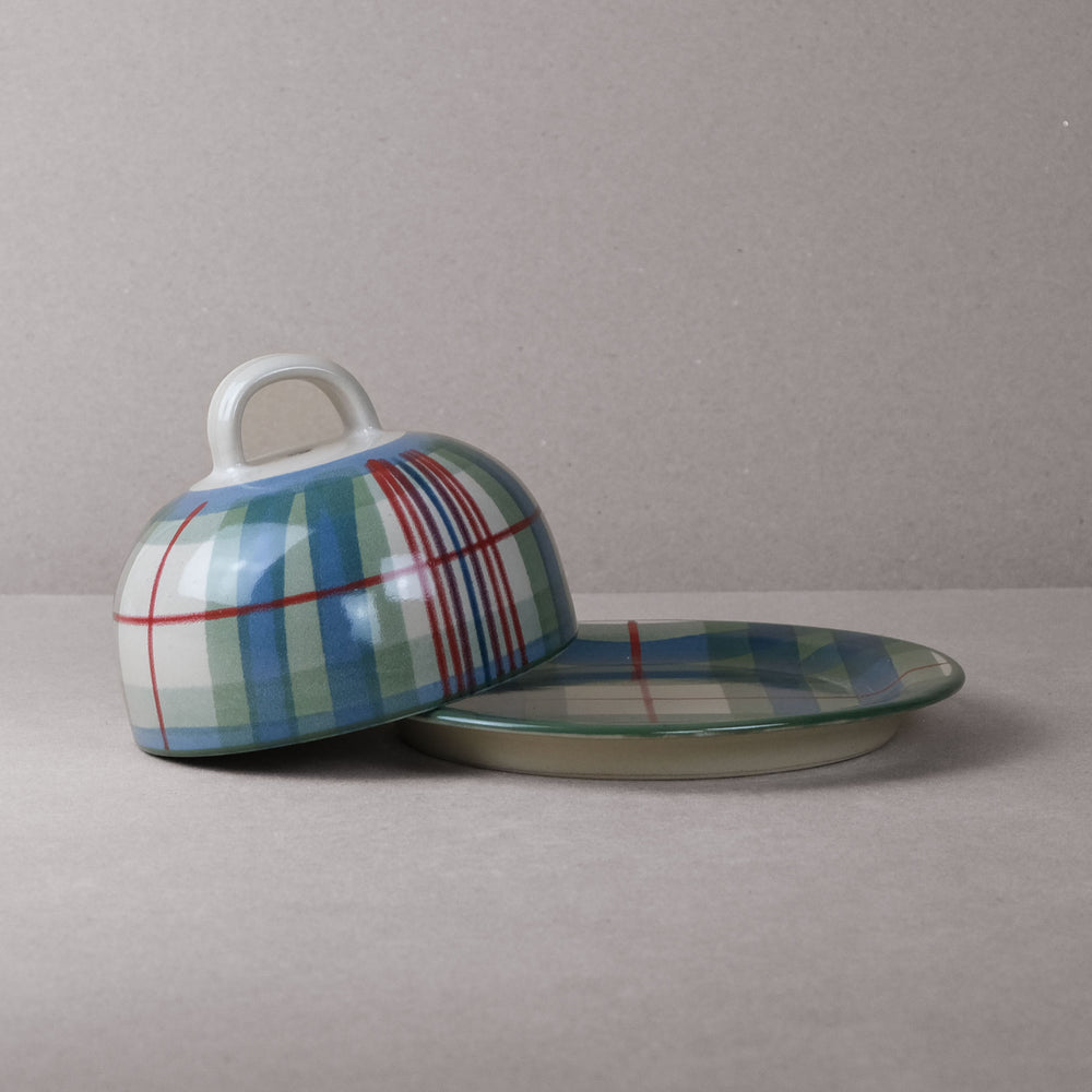 David Kennedy Cheese Dome and Plate