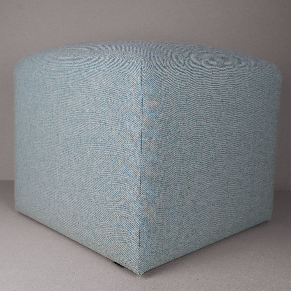 Teal Highland Tweed Cube