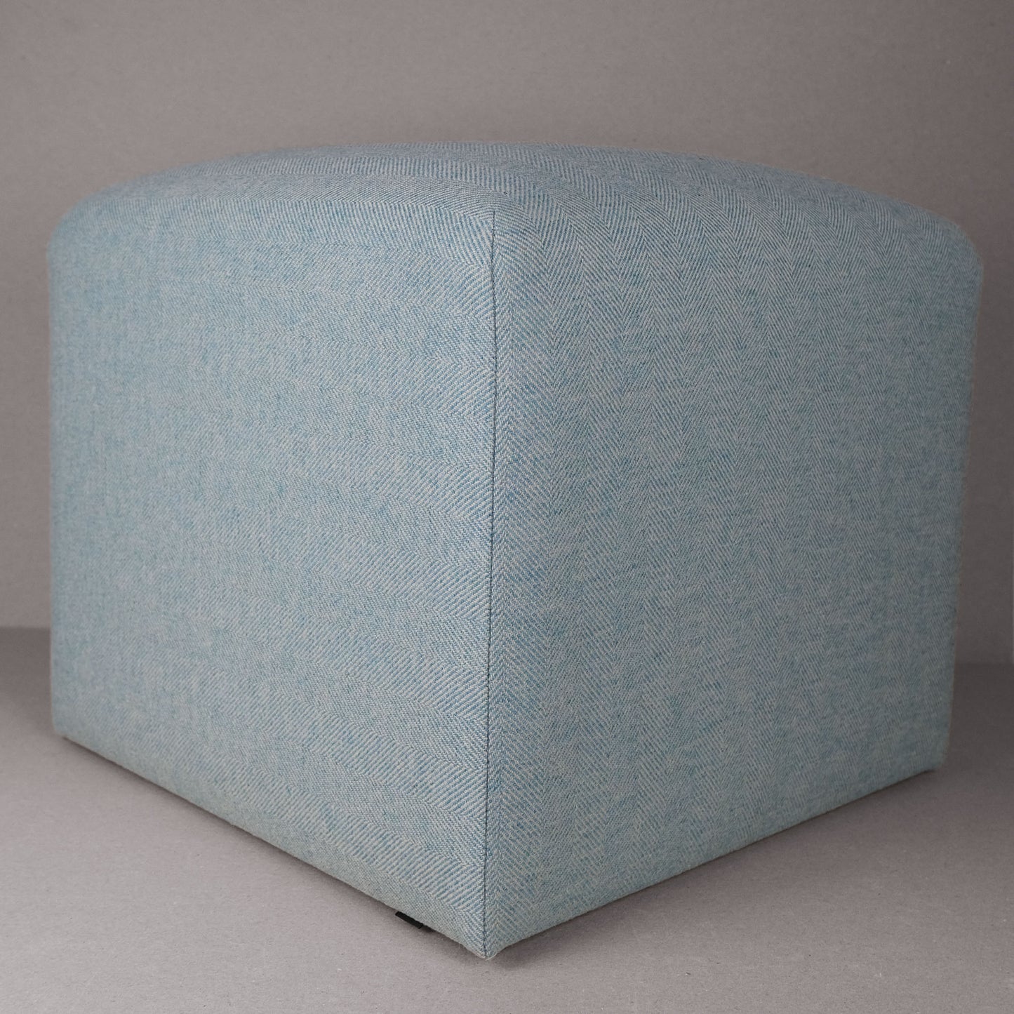 Teal Highland Tweed Cube