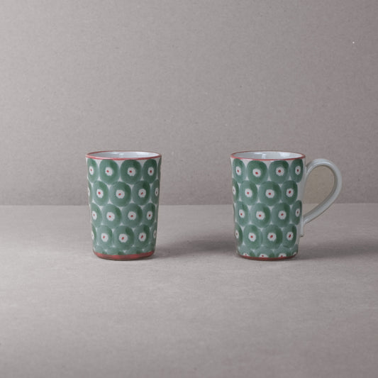 Pair of Rowan Berry Latte Mugs