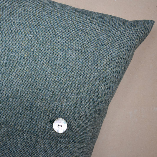 Culrain Highland Tweed Button Cushion Cover