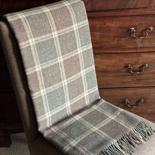 Gordon Brown Scottish Lambswool Throw