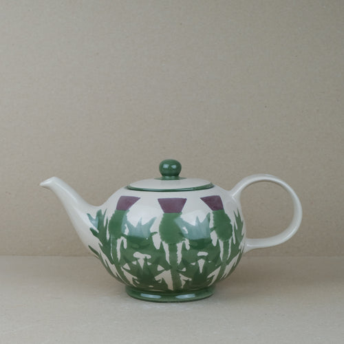 Cream Thistle Large Teapot