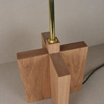 Small Oak Lamp