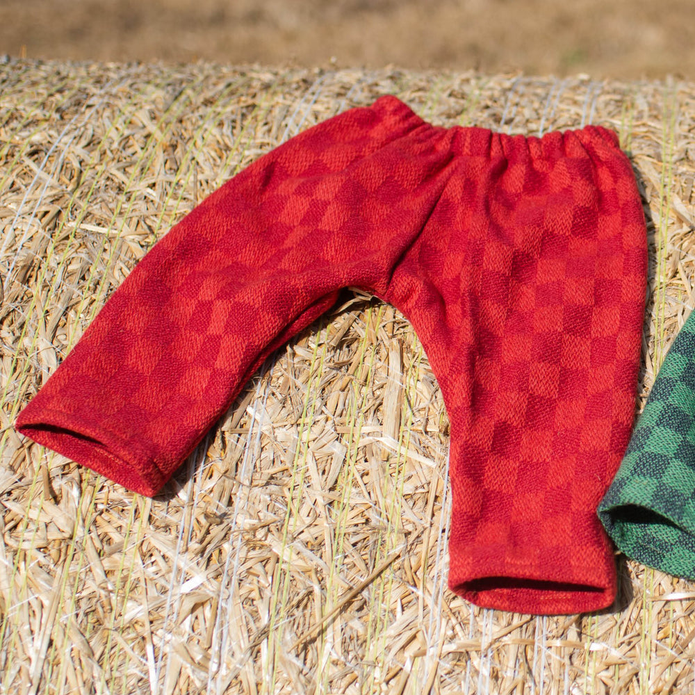 Rose Wool Cotton Baby Trousers