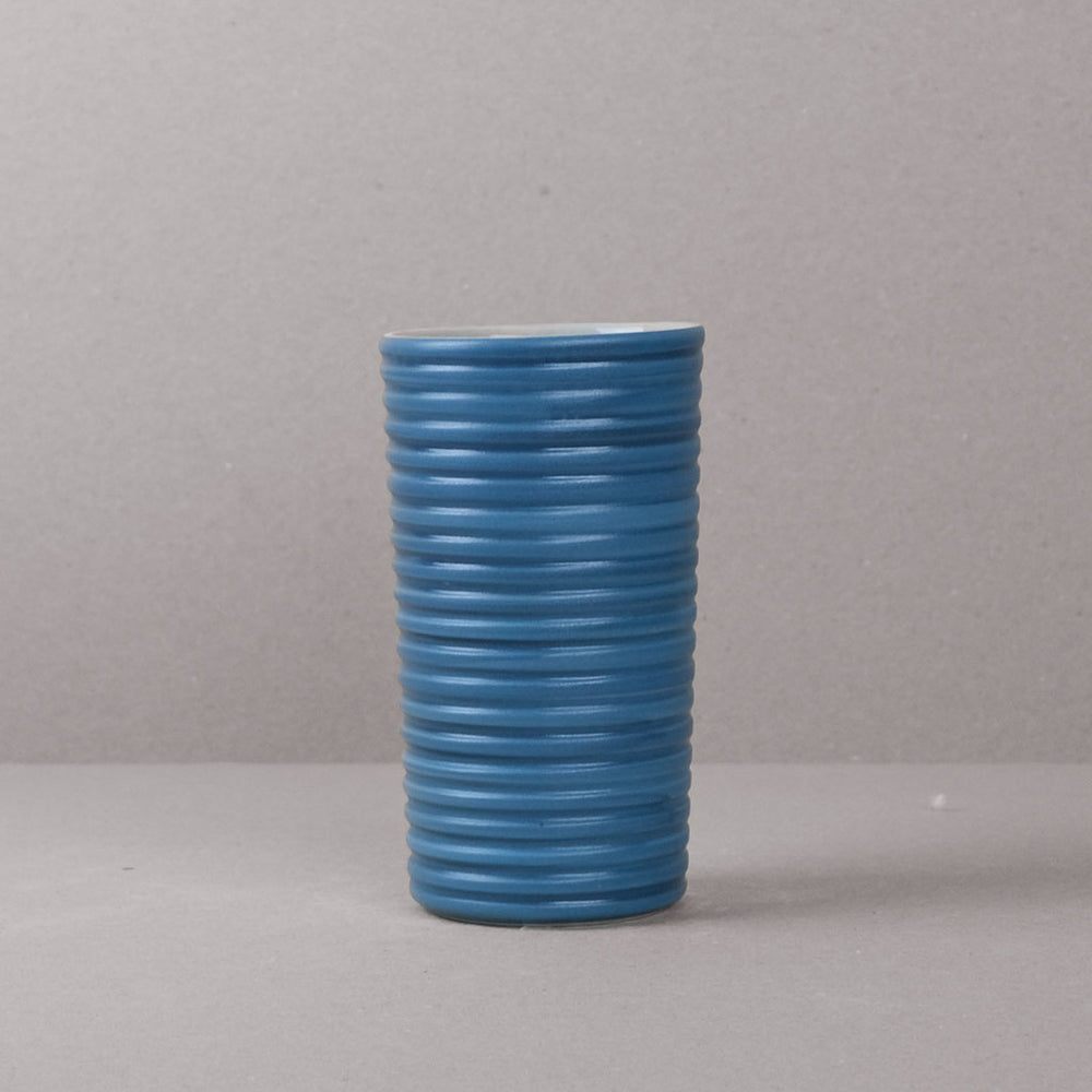 Blue Ridged Vase