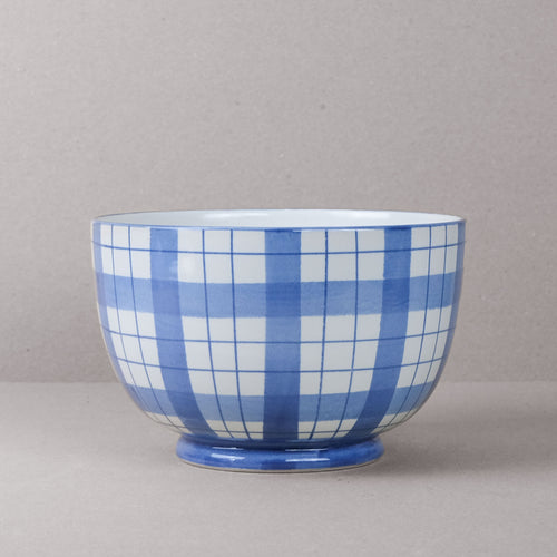 Blue & White Macfarlane Salad Bowl
