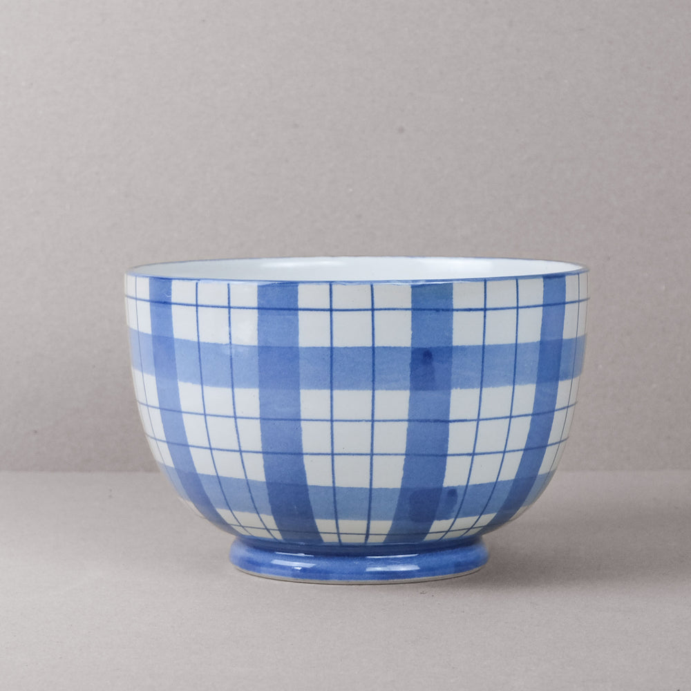 Blue & White Macfarlane Salad Bowl