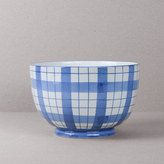 Blue & White Macfarlane Salad Bowl