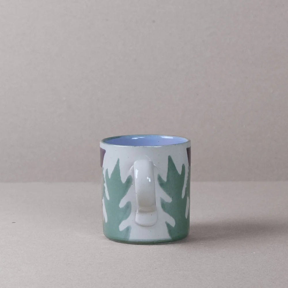 Cream Thistle Large Mug with Hot chocolate Stirrer
