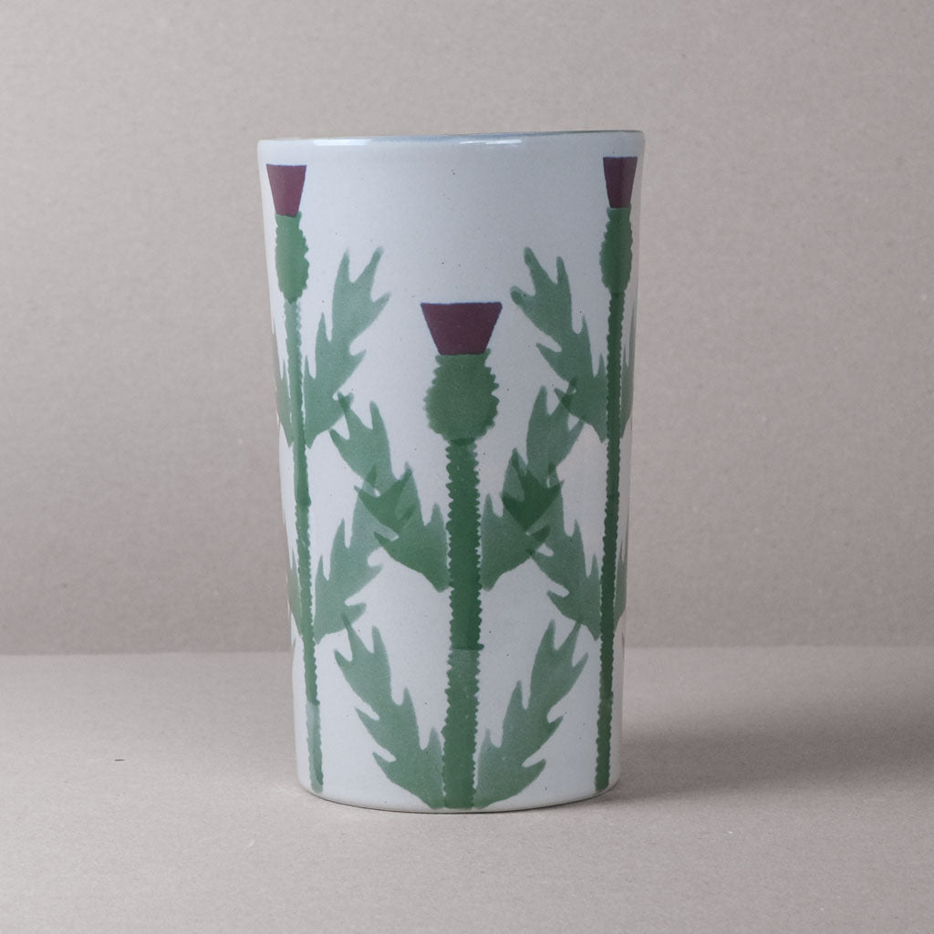 Cream Thistle Large Vase