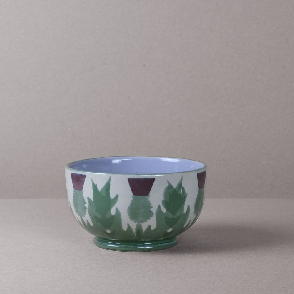 Cream Thistle Pudding Bowl