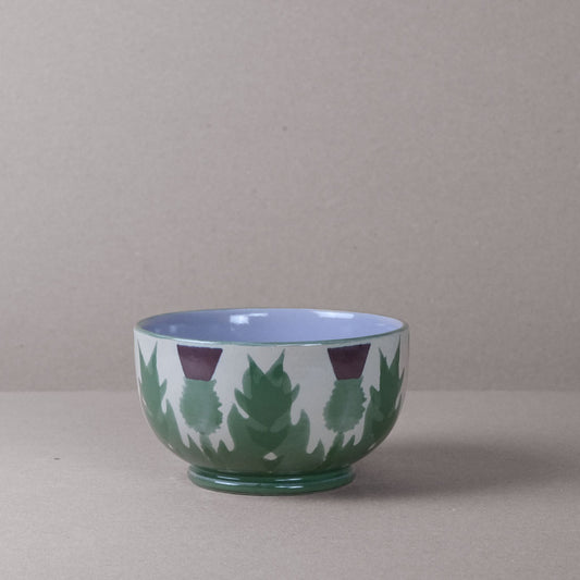 Cream Thistle Pudding Bowl