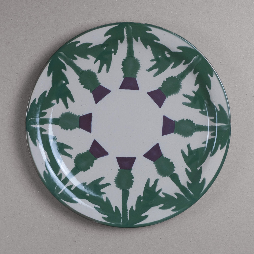 Cream Thistle Serving Plate