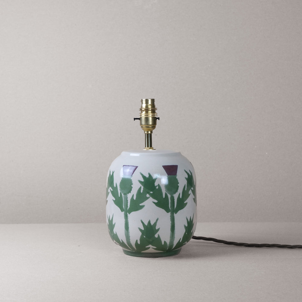 Cream Thistle Small Table Lamp