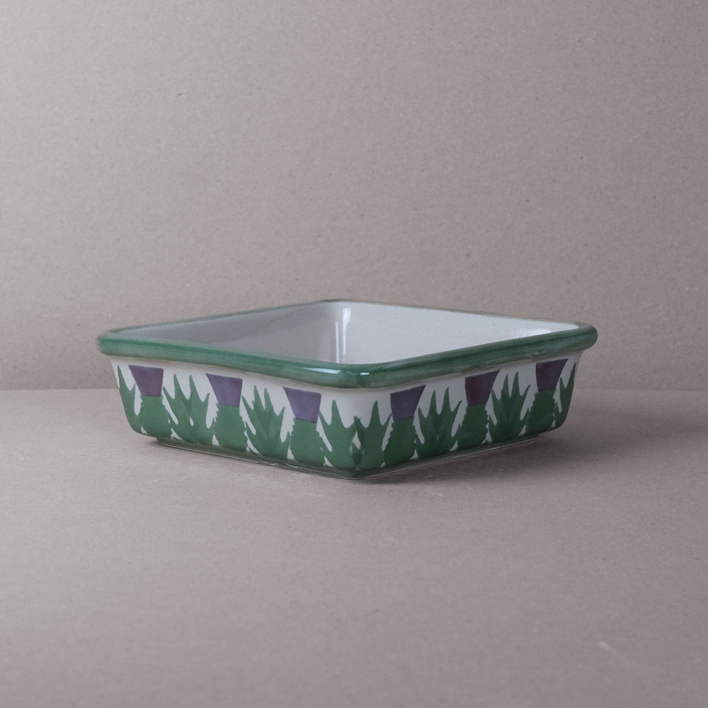 Cream Thistle Wee Baking Dish