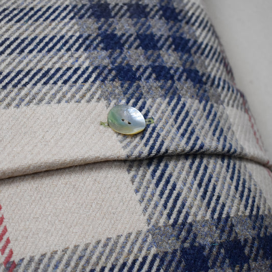 David Kennedy Highland Tweed Button Cushion