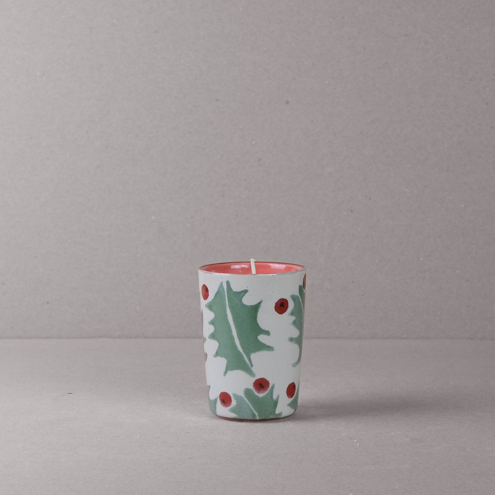 Holly Candle Beaker