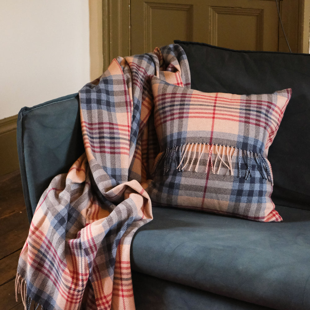 David Kennedy Wool Cotton Throw