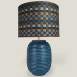 Blue Ridged Large Table Lamp