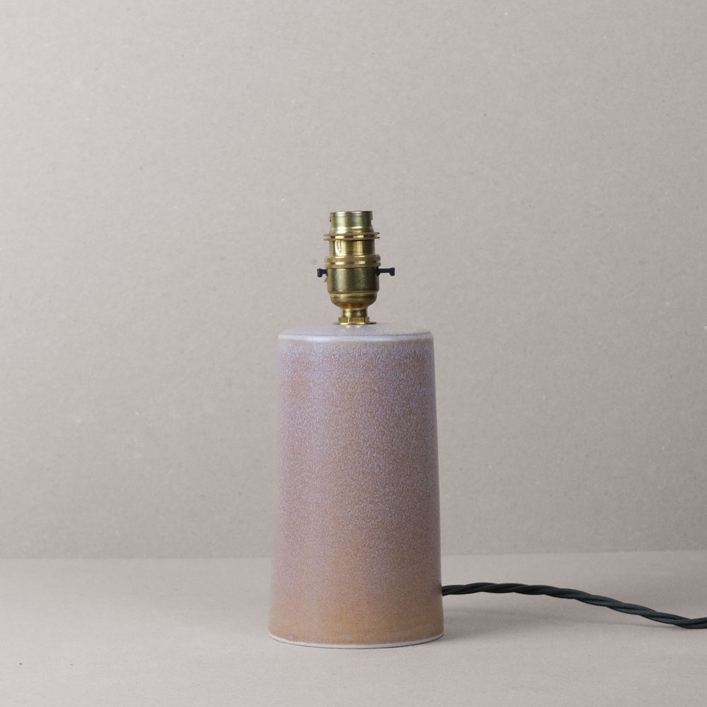 Rustic Heather Small Tapered Lamp