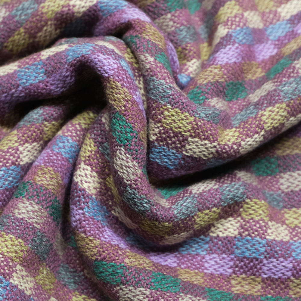 Scalpay Wool Cotton Check Scarf