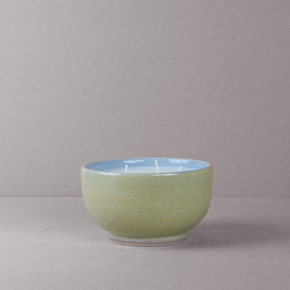 Teal Large Candle Bowl