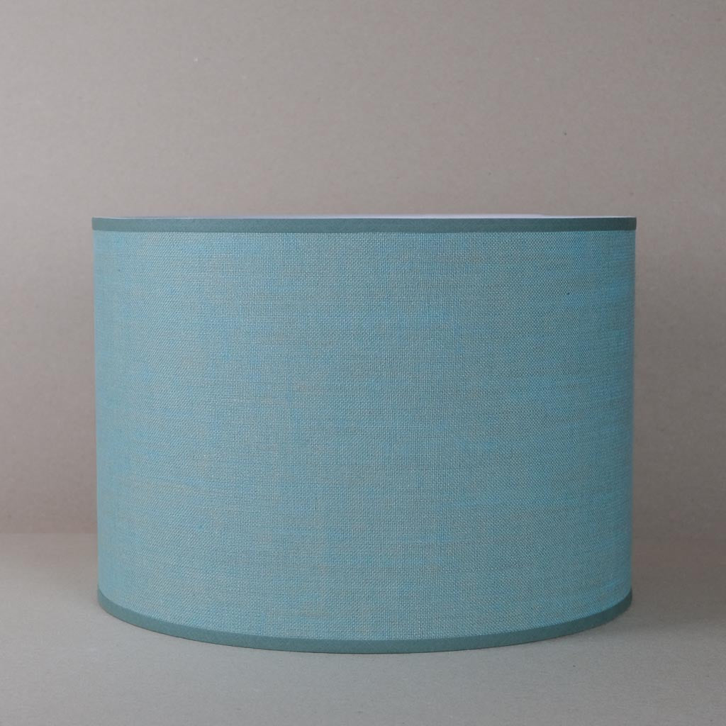 Teal Linen Large Lampshade