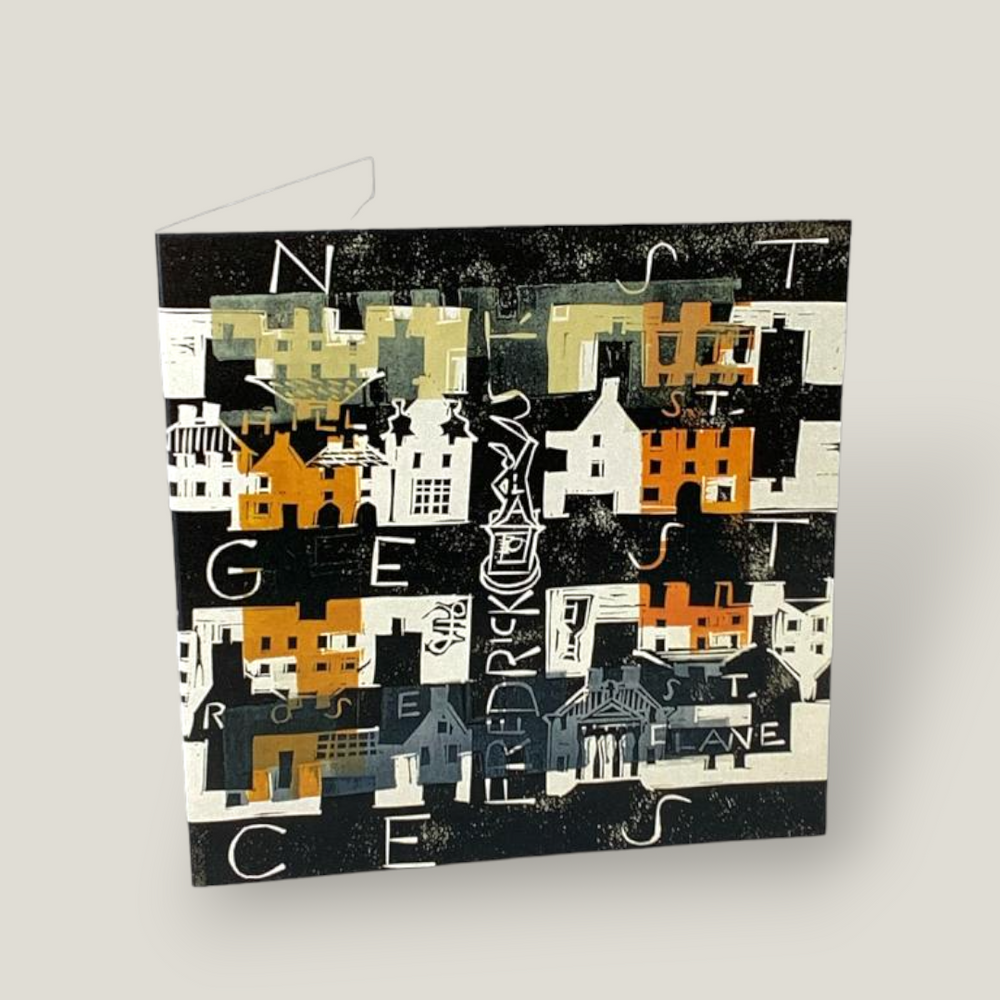 New Town Christmas Card Card Set