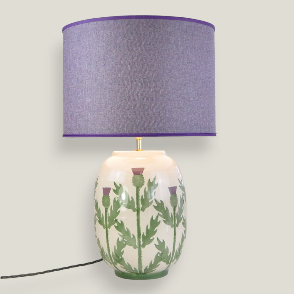 Cream Thistle Large Table Lamp