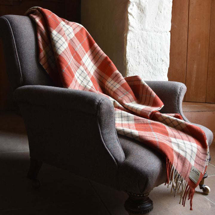 Muriel Spark Scottish Lambswool Throw