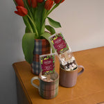 Ochil & Rustic Heather Medium Mug Pair With Chocolate Stirrers