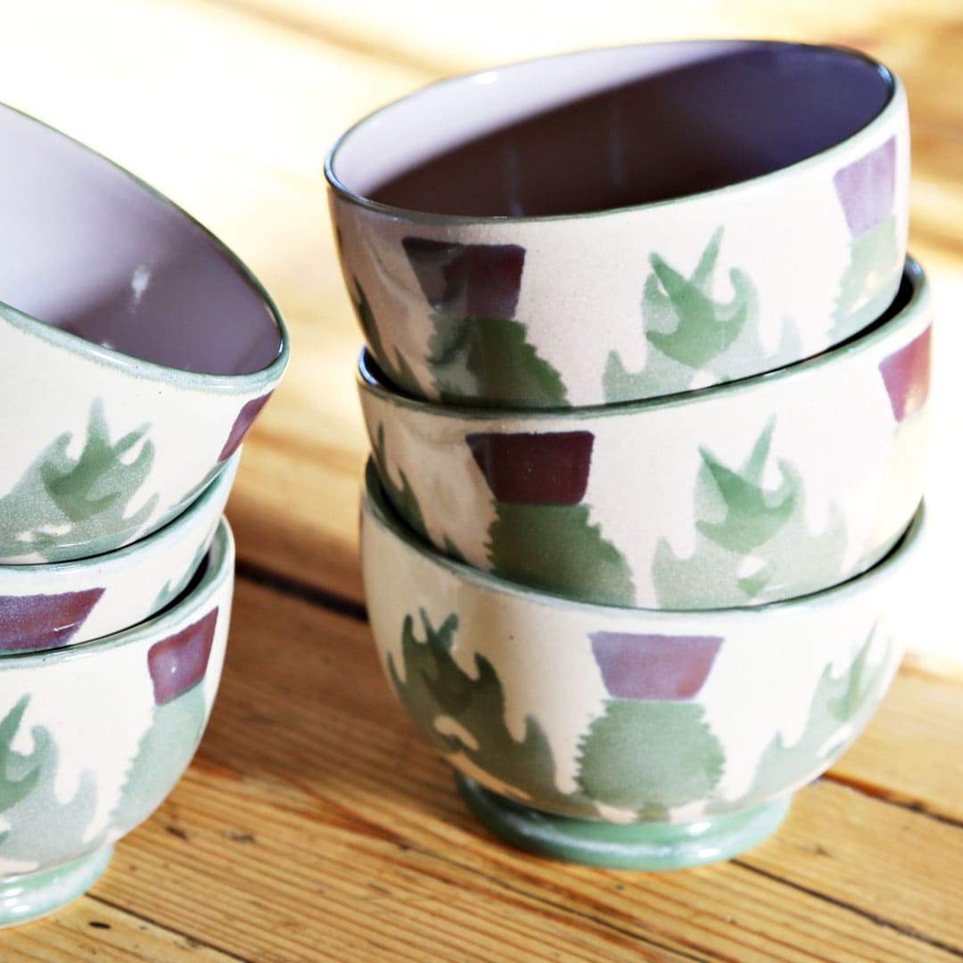 Cream Thistle Small Bowl