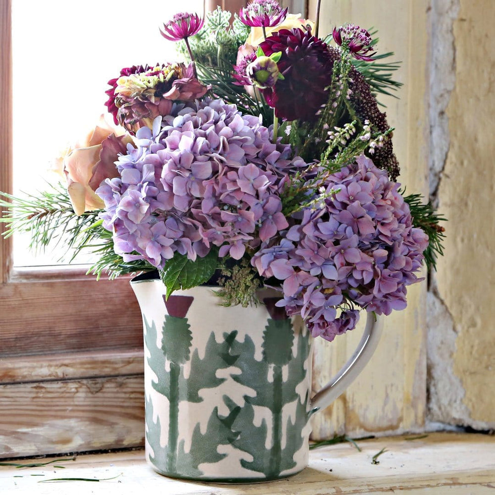 Cream Thistle Large Milk Jug