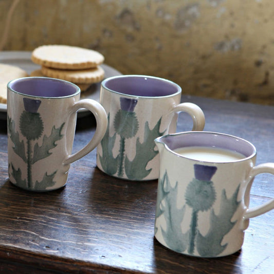 Cream Thistle Small Milk Jug