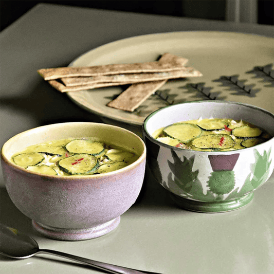 Rustic Heather Porridge Bowl