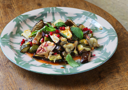 Summery Roast Aubergine and Courgette