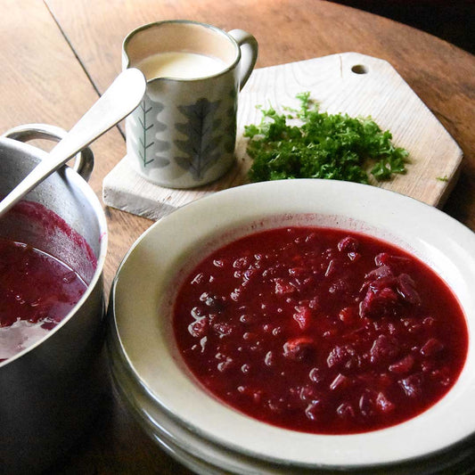Hot Beetroot and Red Onion Soup
