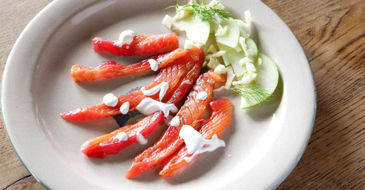 Beetroot and Gin Cured Salmon