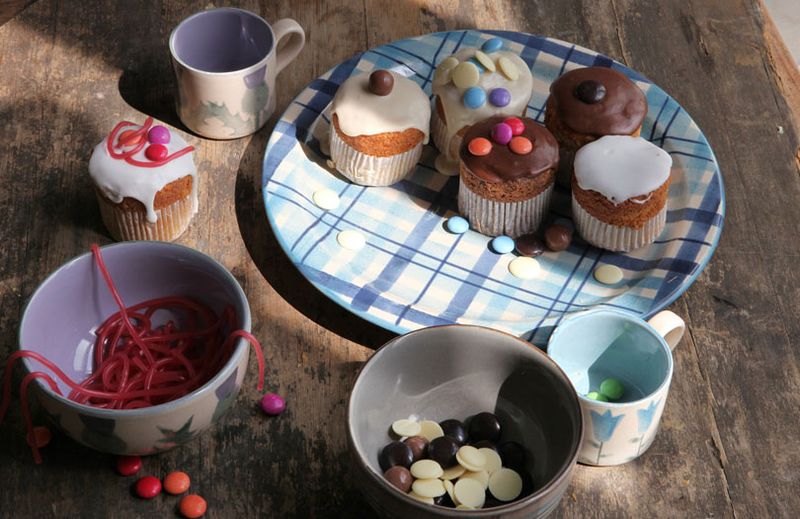 Decorated Vanilla Cupcakes