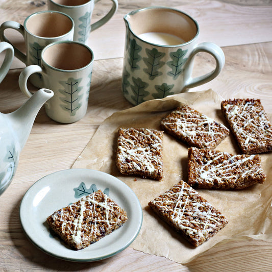White Chocolate and Cranberry Flapjack