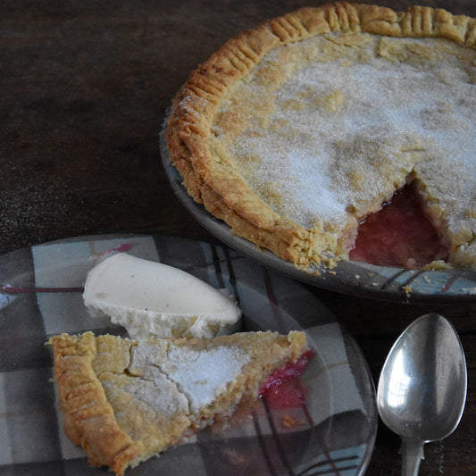 Surprise Rhubarb Pie