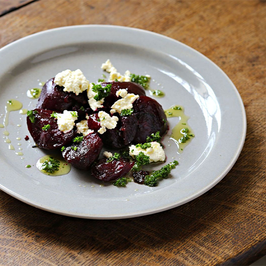 Roasted Beetroot and Goats Curd
