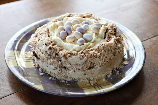 Hazelnut and Chocolate Meringue Cake