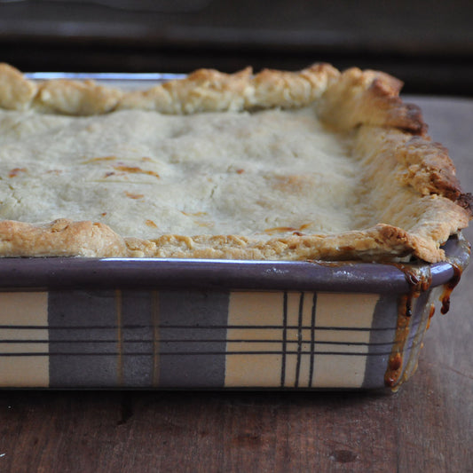 Pork and mushroom pie