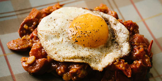 Tomato Chorizo Eggs