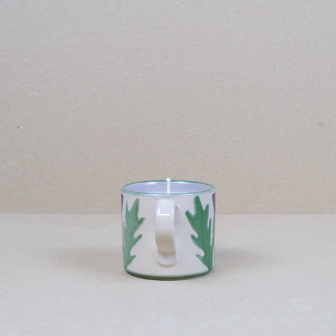 Cream Thistle Candle Mug