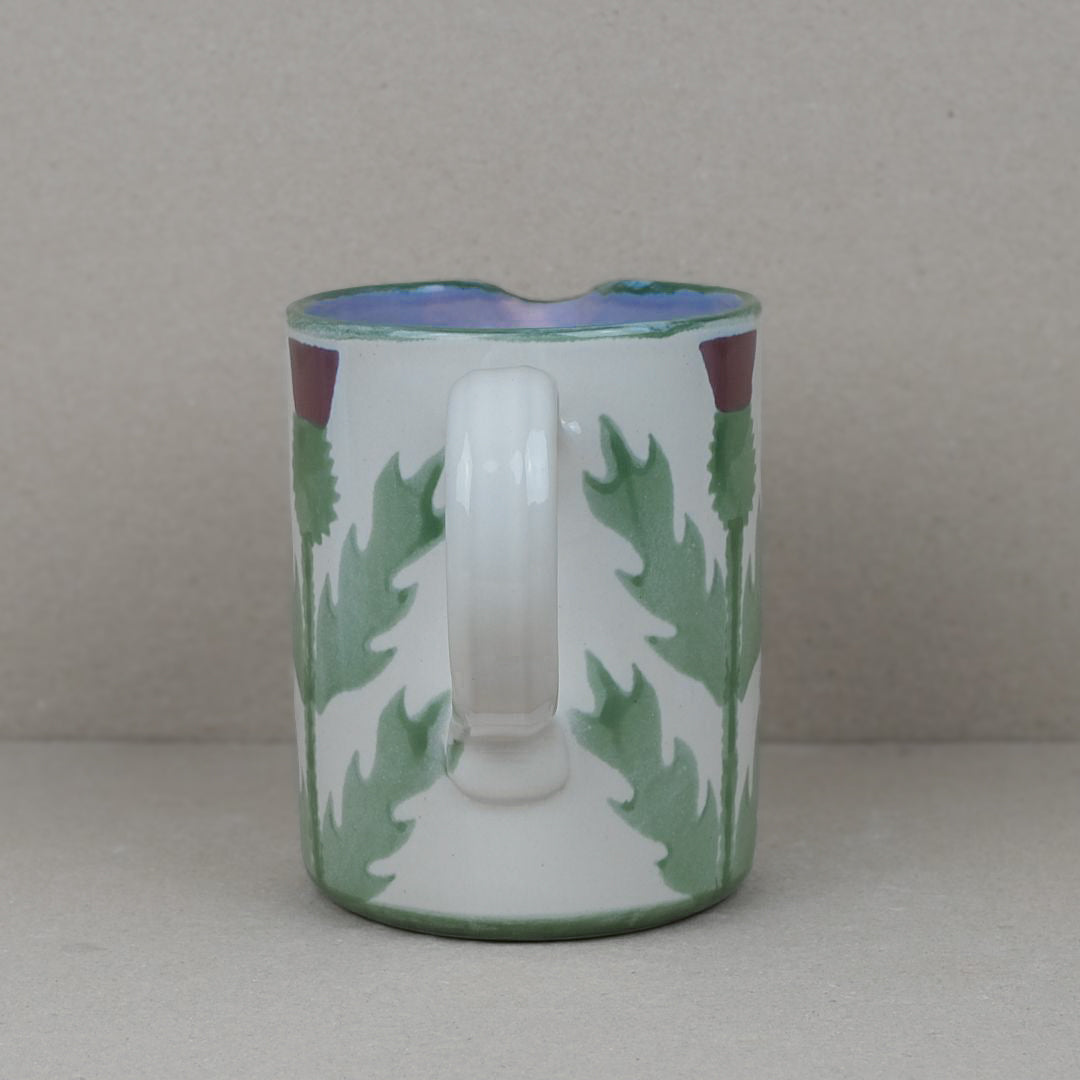 Cream Thistle Water Jug