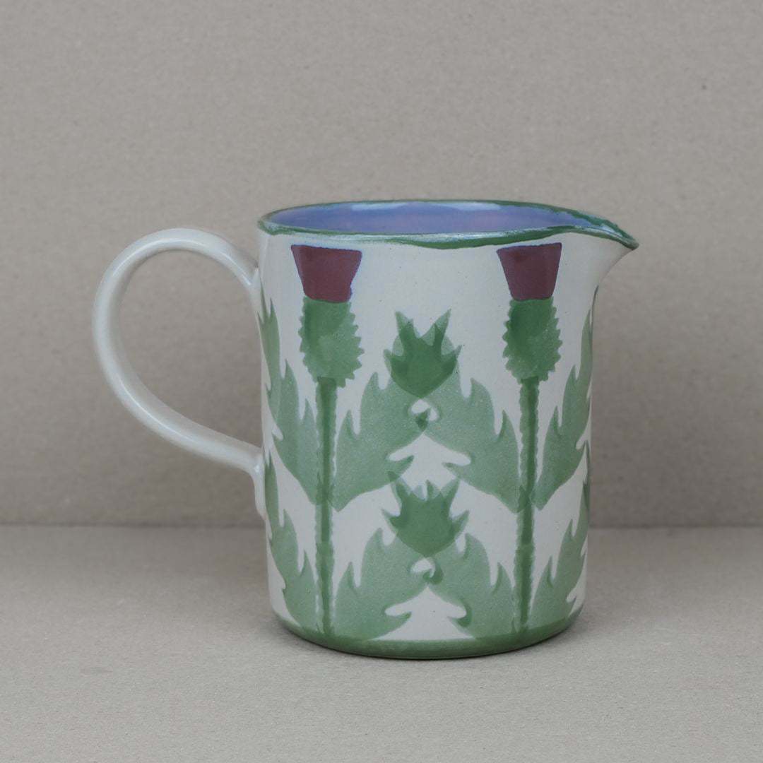 Cream Thistle Water Jug